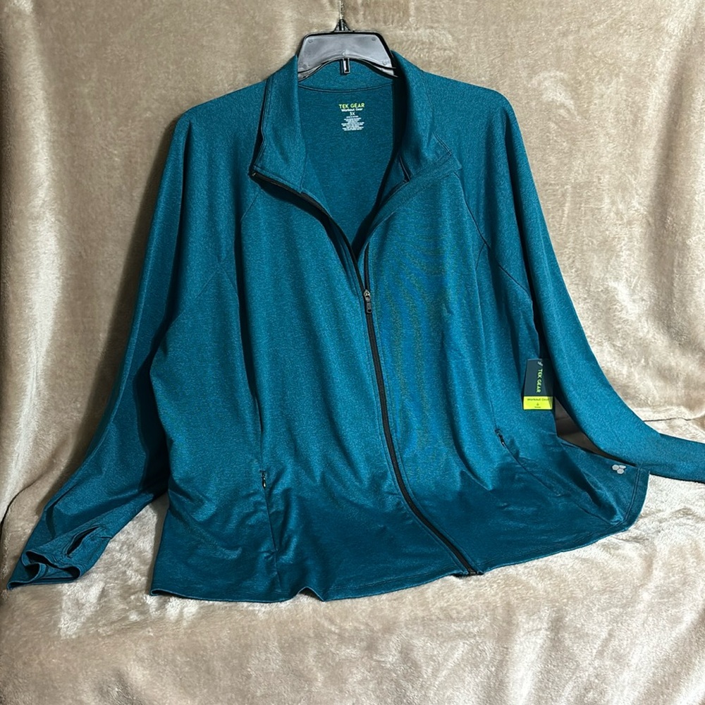 Tel Gear Workout jacket. 3X. NWT. Teal